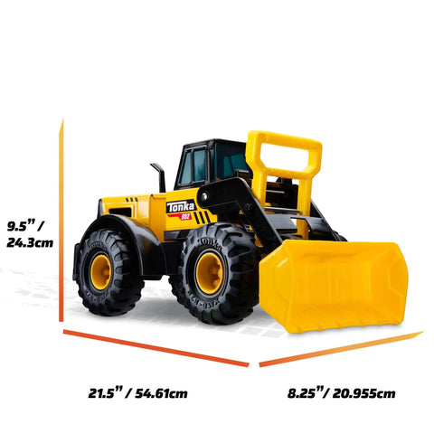 Steel Front Loader Toy Truck For Kids Ages 3 And Up, Built Tough With A Steel Frame And Sturdy Plastic, Realistic Loader Action