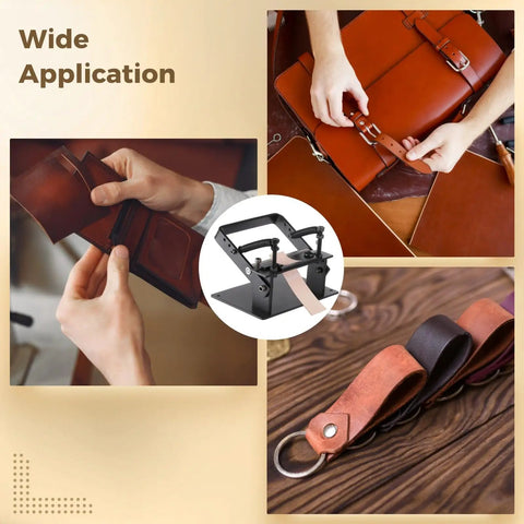 No Sweat Manual Leather Splitter, Top Shelf Stainless Steel Skiver Tool With Precise Thickness Dial, Comes With Ten Tough Swap Blades, Hex Keys, And Mounting Bolts For Smooth Diy Hide Crafting Sessions Black