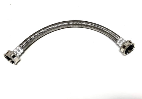 Industrial Steam Dryer Installation Kit With 6 Ft Stainless Steel Braided Hose Pro Grade Three Quarter Inch FHT 90 Degree Elbow