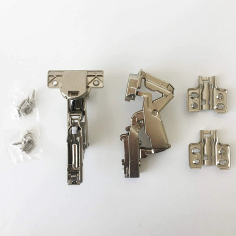 Killer Soft Close Cabinet Hinges Heavy Duty 35Mm Inset Design With Hella Smooth Glide Rock Solid Steel Build Quick Clip On Setup For Kitchens And Closets Pack Of 4 components with screws included.
