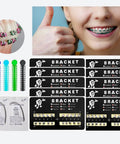 Teeth Model Mini Roth Brackets Roth 022 Slot Bondable With Hook Stainless Steel 200 Pieces Per Pack DIY Braces Kit display