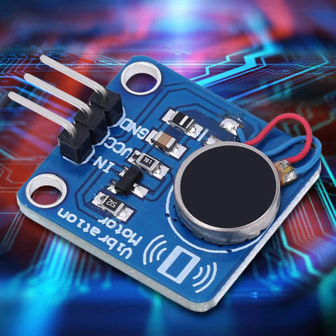 3 Pack DC 5V 9000 RPM Dope Vibration Module For DIY Projects PWM Controlled Industrial Vibe Motor Shock Vibration Motor For Electric Machines And Robotics Applications blue PCB module with wires