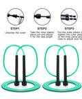 Adjustment steps for 10 Pack PVC Jump Ropes For Cardio Fitness Versatile Adjustable Skipping Rope Set For Women Men Kids Speed Jump Rope