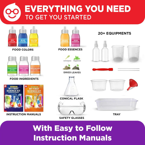Hands On Science Kit For Kids Aged 4 To 8 With 100 Plus Experiments, STEM Educational Toy For Learning At Home components