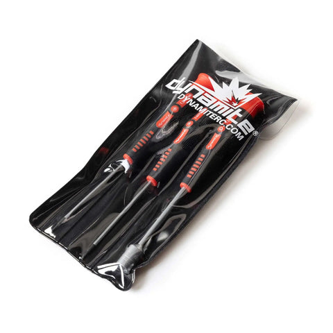 Tool Set For Losi NASCAR And Arrma Grom With Two Hex Driver Wrenches And Nut Driver, Compact Pouch, Budget Friendly RC Car Maintenance Kit DYNT0505