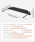 Box And Pan Brake 30 Inch Sheet Metal Bender For 18 Gauge Steel 0 To 135 Degree Adjustable Heavy Duty Aluminum Folder