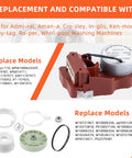 No Sweat Washer Shift Actuator Plus Pulley Clutch Kit And Drive Belt for household clothes washer, compatible motor and parts.