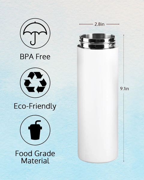 4 Pack White 20 Oz Sublimation Stainless Steel Tumblers With Sippy Lid And Straw, Heat Press Ready, BPA free and eco-friendly