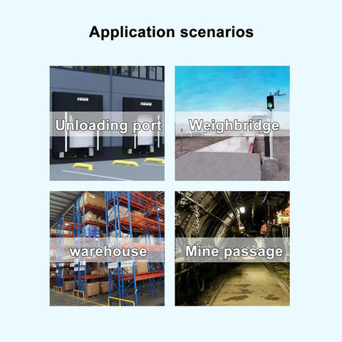 Application scenarios of Top Tier Heavy Duty Led Loading Dock Traffic Light With Rugged Waterproof Housing And Extended Cord Remote Switch for safe operations.