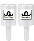 Heavy Duty Rock Solid Stretch Wrap 5 Inch By 1000 Feet Roll With Built In Handle Killer Cling Self Adhering Clear Plastic Film For Moving And Construction Job Site Pallet Storage 4 Pack on display.