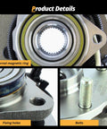 Rear Wheel Bearing Hub Assembly For Ram ProMaster 1500 2500 3500 2014 2019 close-up with internal magnetic ring and bolts