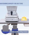 Motorized Optometrist Ophthalmic Table With Electric Lift, Drawer, aluminum alloy post, close-up view