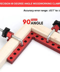 Four Pack 5.5 Inch Corner Clamps for Woodworking, 90 Degree Right Angle Clamps With Aluminum Alloy Positioning Squares in use