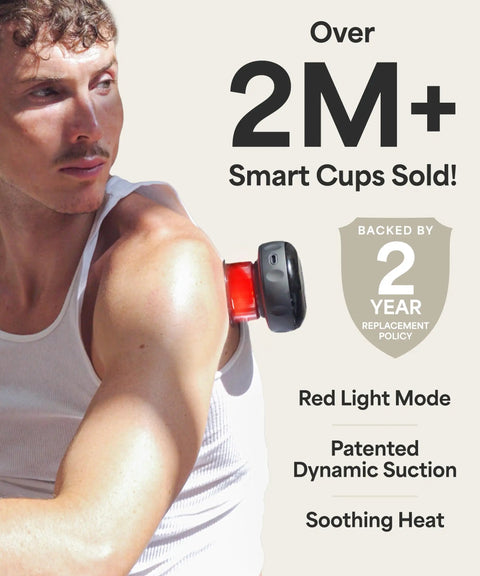 Smart Cupping Massager With LED Light And Adjustable Heat Cordless Rechargeable Vibration Therapy For Muscle Recovery Total Game Changer Smooth Full Body Relief Straight Up Top Tier Gear