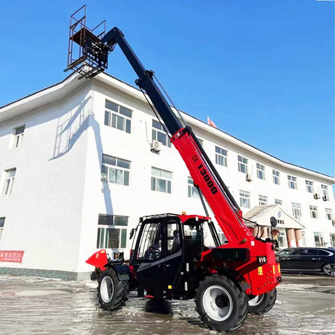 Industrial Telehandler Forklift 3 To 5 Ton Capacity 14M To 17M Telescopic Boom Loader Built Tough For Peak Season Rush And No Sweat Heavy Lifting On Job Sites