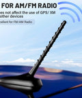 7 Inch Spiral Antenna Mast Replacement for Nissan Pathfinder Rogue Altima 350Z Infiniti EX35 FX35 FX45 QX60 QX70 JX35 Compatible Models Easy Install Car Radio Antenna Upgrade for Better Reception and Signal showing installation on car roof