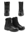 Mens Heavy Duty Steel Toe Work Boots For Construction And Industrial Safety With Puncture Resistant Midsole, Slip Resistant, High Top Design