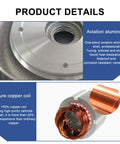 Aviation aluminum and pure copper coil components of Heavy Duty Industrial Regenerative Blower For Pond Aeration And Pool Oxygenation 7.5Kw With Dust Filter.
