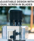 Upgraded Manual Wire Strippers Tool With Durable Cutting Wheel For Fast Cable Removal, adjustable screw-in blade detail