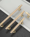10 Pack 3 Inch Gold Knurled Cabinet Pulls Brushed Brass Kitchen Cabinet Handles Drawer Pulls For Cabinets Cupboard Hardware