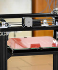 Close-up of 3D printer frame using 20 Pcs Aluminum Extrusion 1220 Millimeters 48 Inch Black Anodized European Standard Linear Rail T Track Profiles