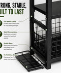 Heavy Duty Golf Bag Storage Rack For Two Bags With Shelves And Accessory Holders, Full Metal Frame Close-Up