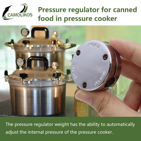 Pressure Cooker Regulator Weight That Fits All American Canners From 10.5Qt To 41.5Qt, No-Fuss Auto Pressure Control Valve