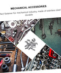 80 Piece Stainless Steel Woodruff Key Set For Pulleys And Driveshafts with tools displayed for mechanical industry use