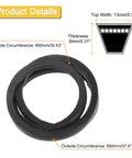 Classic Wrapped V Belt A35 Half Inch 37 Inch Outside Circumference Black Rubber Drive Belt product details.