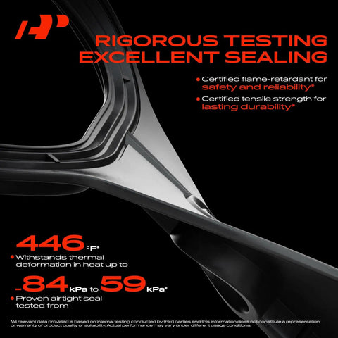 Heat-resistant gasket for Engine Valve Cover For BMW 2.5L 3.0L Cars 125i 128i 130i 323i with sealing test data shown