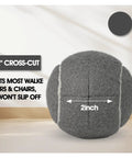 Close-up of 2-inch precut tennis ball glide with felt pad for walker leg, highlighting 12 Pack Precut Tennis Ball Glides for Walkers Easy Slip On Felt Pad Covers for Furniture Legs and Floor Protection Long Lasting Glide Accessories Quick Install with Adjustable Fit for Standard Walker Tubing and Mobility Aids