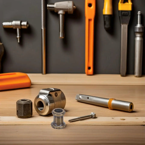 Get Your Lamps Ready With This 8 Piece Zinc Alloy Threaded Adapter Coupling Kit For Pipe Fixtures And Light Repairs Featuring Heat Resistant Build And Secure Long Thread Design To Keep Things Tight No More Loose Parts Or Broken Fittings On Your. zinc lamp nipple joiners on wooden workbench
