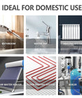 Ideal for domestic use with installations like bathroom, water tap, heating system, solar water heater, and boiler.
