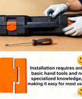 Replacement Latch For Tool Box 2 Pack Compatible With Craftsman And Other Mechanical Tool Kits shown during installation
