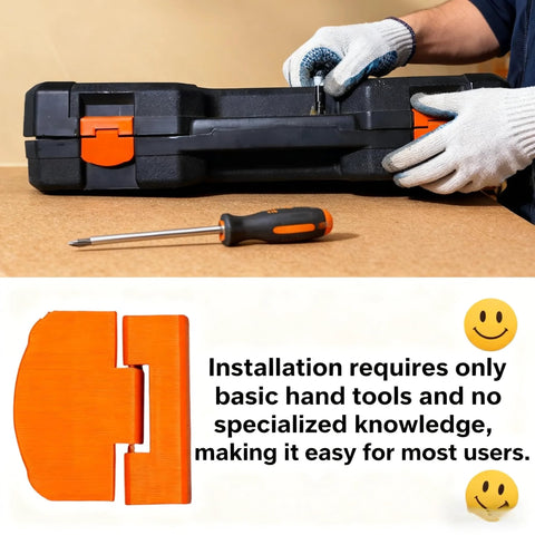 Replacement Latch For Tool Box 2 Pack Compatible With Craftsman And Other Mechanical Tool Kits shown during installation