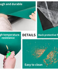 LogiJoy rubber ESD soldering mat roll, 23.7 x 118 in, anti-static high-temperature desk mat