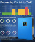 Hybrid Solar Inverter 10KW 48V Power Packed Dual MPPT 120V And 240V Output Single Phase with tariff chart and functions display