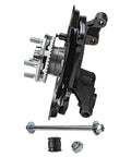 Side view of Direct Fit Rear Left Steering Knuckle And Wheel Hub Bearing Assembly For 2001 To 2008 Subaru Forester Driver Side Replacement