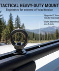 Heavy Duty Black M8 T Track Tie Down Anchors With Thickened Eye Rings And T Slot Bolts Kit for secure off-road cargo.