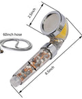 Vitamin C Shower Head Filter With Hose And 3 Replacement Balms, Handheld High Pressure Filtered Shower Head, 2.5 x 8.5-inch size
