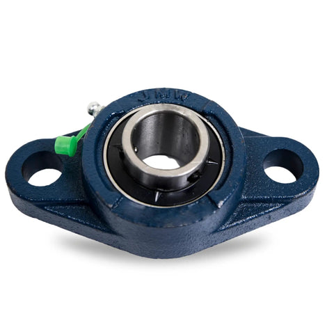 Pillow Block Bearing 1/2 Inch Bore Self Aligning UCFL201-8 Two Bolt Flange Mount Solid Base Pre Lubricated 2 Pack