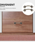 Retro Drawer Knobs Vintage Jewelry Box Pulls Metal Cabinet Handles on wooden drawer for home decor and craft projects