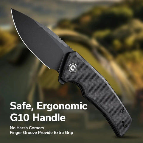 Regulatron Folding Knife For Your Go To Everyday Carry Knife With 2.98 Inch NitroV Blade, Flipper Opener, G10 Handle