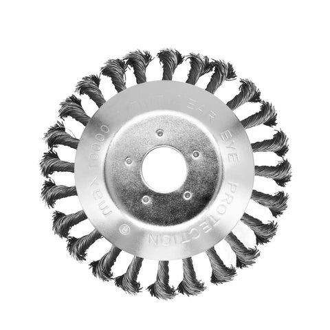 6 Inch Plus 8 Inch Steel Wire Trimmer Head For Weed Eater And Wheel Brush Cutter Heavy Duty Manganese Steel Top View