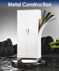 Rolling Metal Garage Storage Cabinet With Locking Doors And Wheels Tough As Nails Tool Locker With 3 Adjustable Shelves