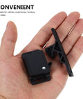 Person holding RV Cabinet Door Latches With Screws, Pull-To-Open Camper Cabinet Latch, No-Fuss Easy Install, ABS Construction.