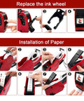 Step-by-step guide for using Eight Digit Price Tag Gun Kit With Five Thousand Labels And Three Ink Refills For Office Retail Shop And Grocery Store Pricing Label Maker Includes 30 Roll Label Paper