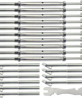 Stainless Steel Cable Railing Hardware Kit For Three Sixteenth Inch Cable System With Metal Posts Super Easy Install Adjustable Angle Drop Pin Turnbuckle Kit Ten Pair For Stair And Deck Railings