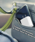 Best Bet 5V 1A USB Wall Charger Power Adapter For Kids Toys Smartwatches Bluetooth Headsets Webcams Routers And Small Smart Home Devices Fast Stable Charge In A Compact Wall Plug, white USB-A wall charger in zipper pocket