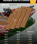 Multiple sizes of EVA Foam Boat Flooring Decking Faux Teak for Motorboats RVs Yachts Kayaks and Surfboards, Brown with Black Lines.
